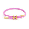Adjustable Stainless Steel Wire Rope Bracelet With 3D Hard Gold Electroplated Letters Numbers Text Pattern Waterproof Titanium Steel