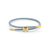 Adjustable Stainless Steel Wire Rope Bracelet With 3D Hard Gold Electroplated Letters Numbers Text Pattern Waterproof Titanium Steel