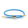 Adjustable Stainless Steel Wire Rope Bracelet With 3D Hard Gold Electroplated Letters Numbers Text Pattern Waterproof Titanium Steel