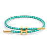 Adjustable Stainless Steel Wire Rope Bracelet With 3D Hard Gold Electroplated Letters Numbers Text Pattern Waterproof Titanium Steel