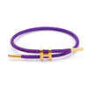 Adjustable Stainless Steel Wire Rope Bracelet With 3D Hard Gold Electroplated Letters Numbers Text Pattern Waterproof Titanium Steel