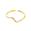 Adjustable Sterling Silver Lightning Ring Retro Minimalist Electroplated Open Band Jewelry For Women And Unisex Wear