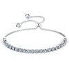 Adjustable Women's Copper Bracelet With Geometric Pattern And Round Zircon Pull