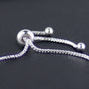 Adjustable Women's Copper Bracelet With Geometric Pattern And Round Zircon Pull
