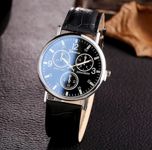 Adult Watch Alloy Case And Strap Round Dial Digital Quartz Luminous Waterproof