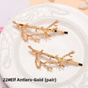 Adult Women's Elegant Rhinestone Hair Clip With Plant Flowers Style Fresh And Sweet Word Clip Jewelry