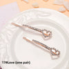 Adult Women's Elegant Rhinestone Hair Clip With Plant Flowers Style Fresh And Sweet Word Clip Jewelry