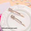 Adult Women's Elegant Rhinestone Hair Clip With Plant Flowers Style Fresh And Sweet Word Clip Jewelry