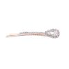 Adult Women's Elegant Rhinestone Hair Clip With Plant Flowers Style Fresh And Sweet Word Clip Jewelry