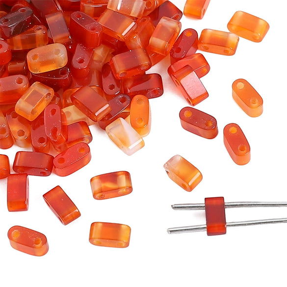 Agate Geometric Rectangle Loose Beads For Diy Beaded Bracelet Wholesale