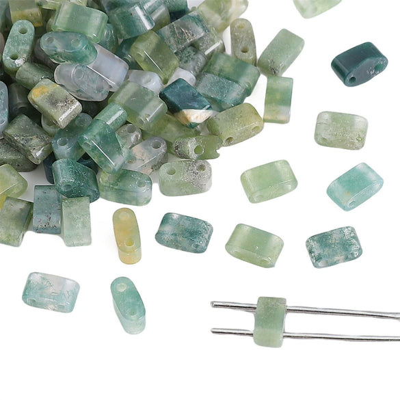 Agate Geometric Rectangle Loose Beads For Diy Beaded Bracelet Wholesale