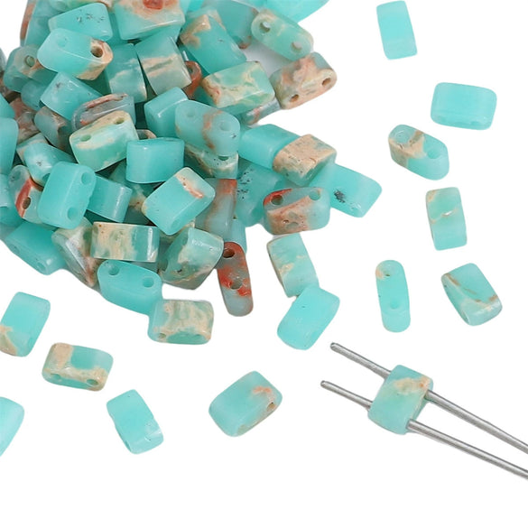 Agate Geometric Rectangle Loose Beads For Diy Beaded Bracelet Wholesale
