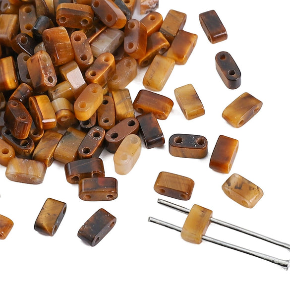 Agate Geometric Rectangle Loose Beads For Diy Beaded Bracelet Wholesale