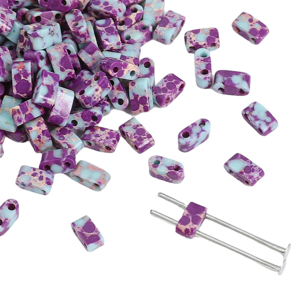 Agate Geometric Rectangle Loose Beads For Diy Beaded Bracelet Wholesale