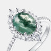 Agate Ring S925 Silver Geometric Fashion