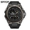 Alarm Clock Multifunctional Waterproof Luminous Electronic Watch Tpu Strap Zinc Alloy Case Round Dial For Boys And Men