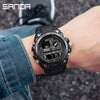 Alarm Clock Multifunctional Waterproof Luminous Electronic Watch Tpu Strap Zinc Alloy Case Round Dial For Boys And Men