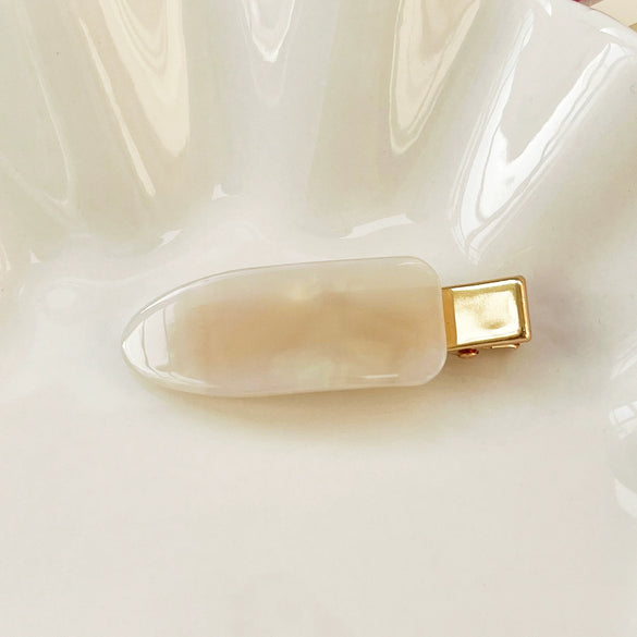 All Match Women's Acetic Acid Bangs Side Clip Handmade Duckbill Clip Seamless Hair Accessories With Geometric Design And High End Feel