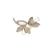 Allmatch Alloy Flower Diamondencrusted Brooch With Antilight Function