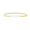 Allmatch Baroque Natural Freshwater Pearl Beaded Bracelet For Women Handwoven Copper Plastic Geometric Style