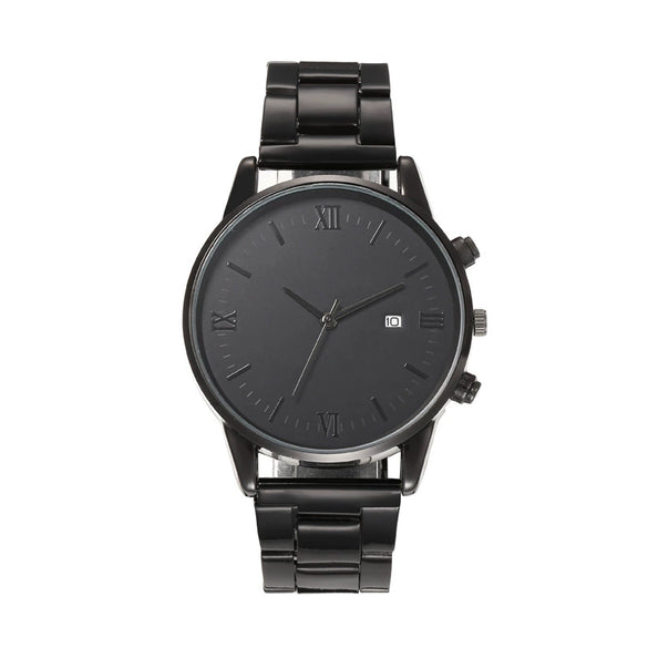 Allmatch Casual Quartz Wrist Watch Alloy Case Iron Strap And Buckle Round Dial