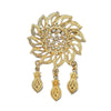 Allmatch Classic Alloy Geometric Pendant And Brooch Jewelry With Electroplating Decoration