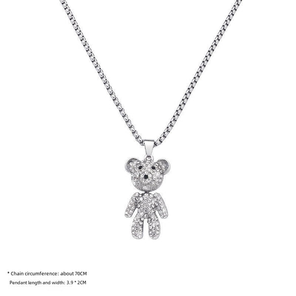 Allmatch Dollar Symbol Pendant Couple Necklace For Students Alloy Material With Electroplating Featuring Animal And Zodiac Patterns