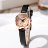 Allmatch Fashion Female Watch With Alloy Case And Pu Strap Round Dial Sweet Style