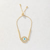 Allmatch Geometric Copper Electroplated Devil's Eye Bracelet For Women