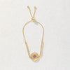 Allmatch Geometric Copper Electroplated Devil's Eye Bracelet For Women