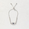Allmatch Geometric Copper Electroplated Devil's Eye Bracelet For Women