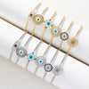 Allmatch Geometric Copper Electroplated Devil's Eye Bracelet For Women