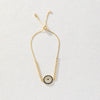 Allmatch Geometric Copper Electroplated Devil's Eye Bracelet For Women