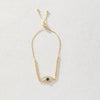 Allmatch Geometric Copper Electroplated Devil's Eye Bracelet For Women
