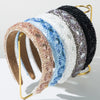 Allmatch Hair Hoop Alloy Handmade Rice Bead Sequins Geometric For Women