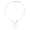 Allmatch Lava Alloy Necklace With Geometric Pattern And Electroplating Treatment Water Wave Chain Style Unisex