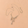 Allmatch Lava Alloy Necklace With Geometric Pattern And Electroplating Treatment Water Wave Chain Style Unisex