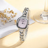 Allmatch Purple Aurora Dial Square Bracelet Watch For Students Alloy Material Fashion Style