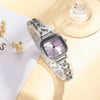 Allmatch Purple Aurora Dial Square Bracelet Watch For Students Alloy Material Fashion Style