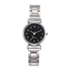 Allmatch Quartz Watch Alloy Case Steel Strip Strap Stainless Steel Clasp Round Dial Small Fresh Style