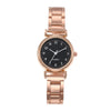 Allmatch Quartz Watch Alloy Case Steel Strip Strap Stainless Steel Clasp Round Dial Small Fresh Style