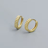 Allmatch Women's Geometric S925 Silver Ear Ring With Electroplating Design