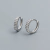 Allmatch Women's Geometric S925 Silver Ear Ring With Electroplating Design