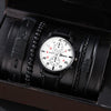 Allmatching Fashion Watch Alloy Case Pu Strap Round Dial
