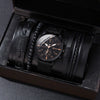 Allmatching Fashion Watch Alloy Case Pu Strap Round Dial