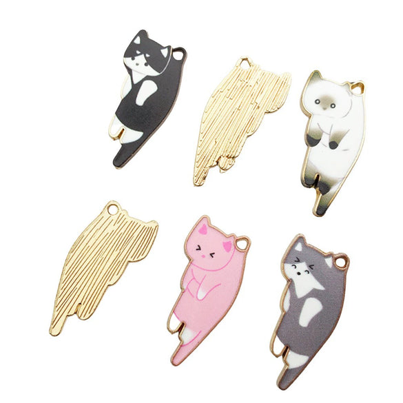 Alloy Accessories With Dripping Oil Design And Cat Animal Style