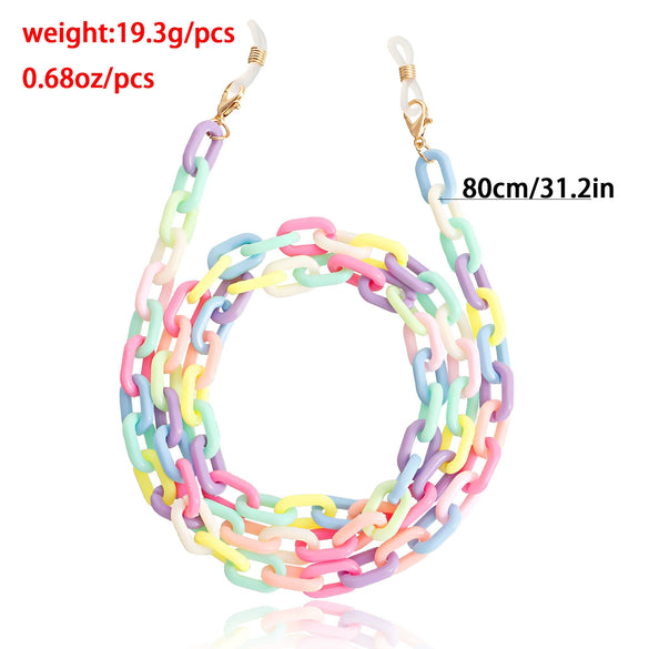 Alloy Acrylic Pearl Beaded Glasses Chain And Mask Chain Fashion Eyewear Holder Necklace