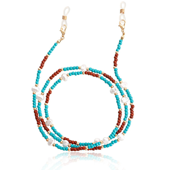 Alloy Acrylic Pearl Beaded Glasses Chain And Mask Chain Fashion Eyewear Holder Necklace
