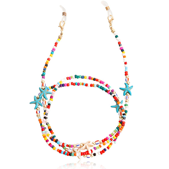 Alloy Acrylic Pearl Beaded Glasses Chain And Mask Chain Fashion Eyewear Holder Necklace