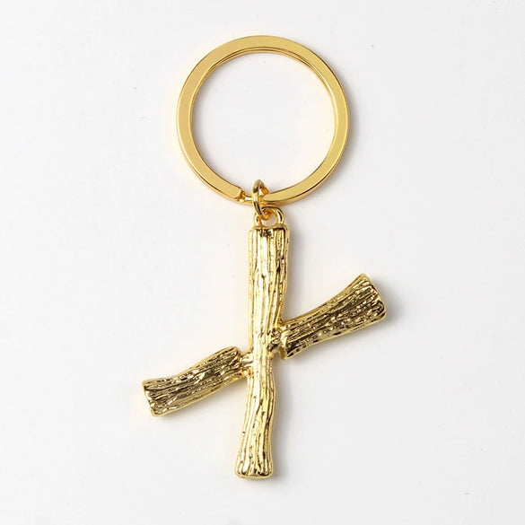 Alloy Alphabet Letter Keychain Pendant Creative Fashion Key Ring And Bag Charm Accessory Gift